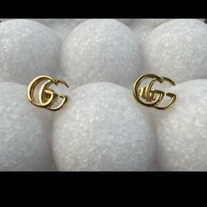 NWT GG Logo Gold Earrings